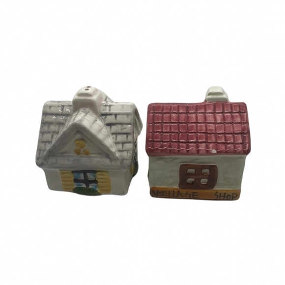 SALE - Christmas Village house Salt and Pepper Shakers - Picture 2 of 2